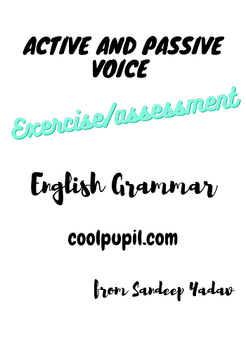 active and passive voice exercise(assessment)