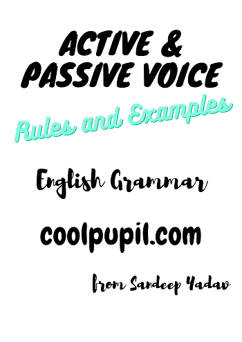 Active and Passive Voice | English Grammar